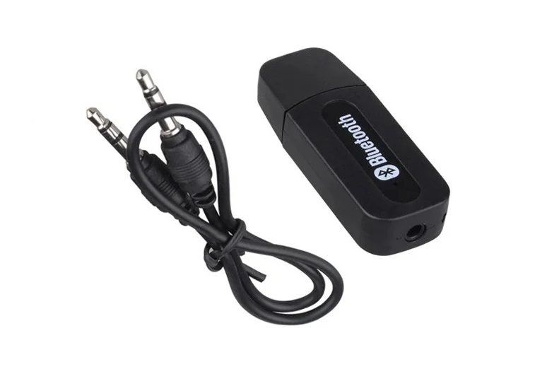 Simr-receptor de Audio inalámbrico USB para coche, 3,5mm, Aux, altavoz, Mp3, USB, azul