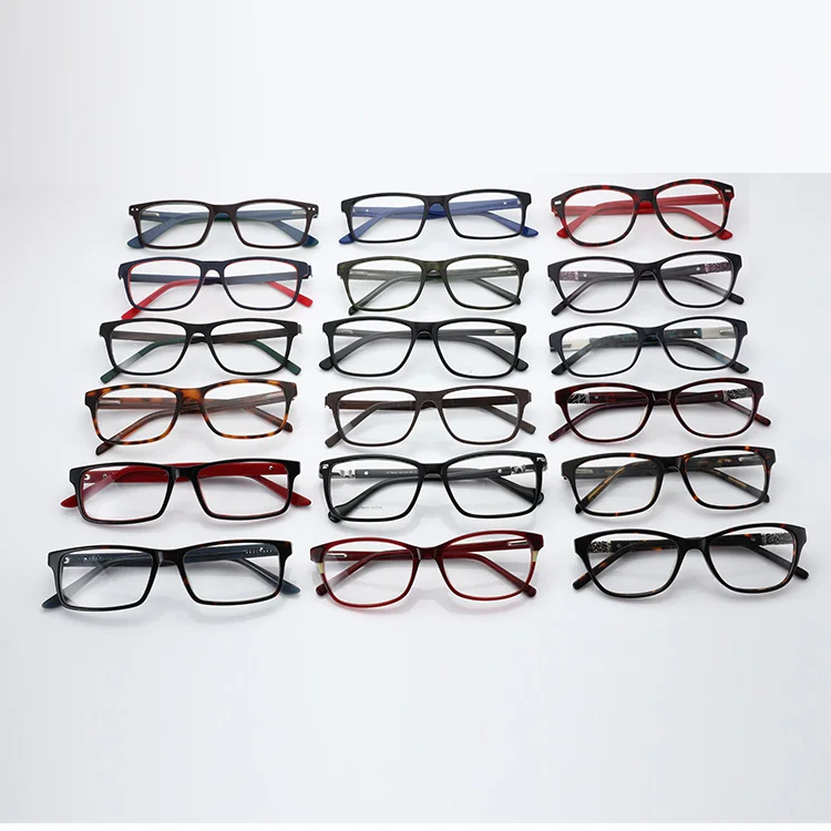 

M003 Acetate Eyewear Cheap Eye Glasses Frames Spectacle Optical Eyeglasses Mixed Full Frame Fashionable Men Assorted Stock