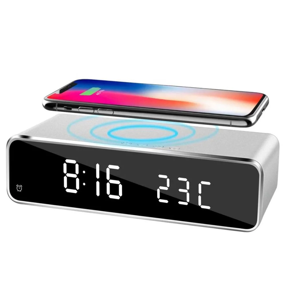 
BlitzblueTemperature display Smart Phone Charging Alarm Clock Wireless Charger 