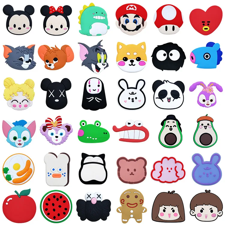 

INS Popular 3D Fruit Graphics Soft PVC Silicone Holder Phone Finger Grip Up Socket
