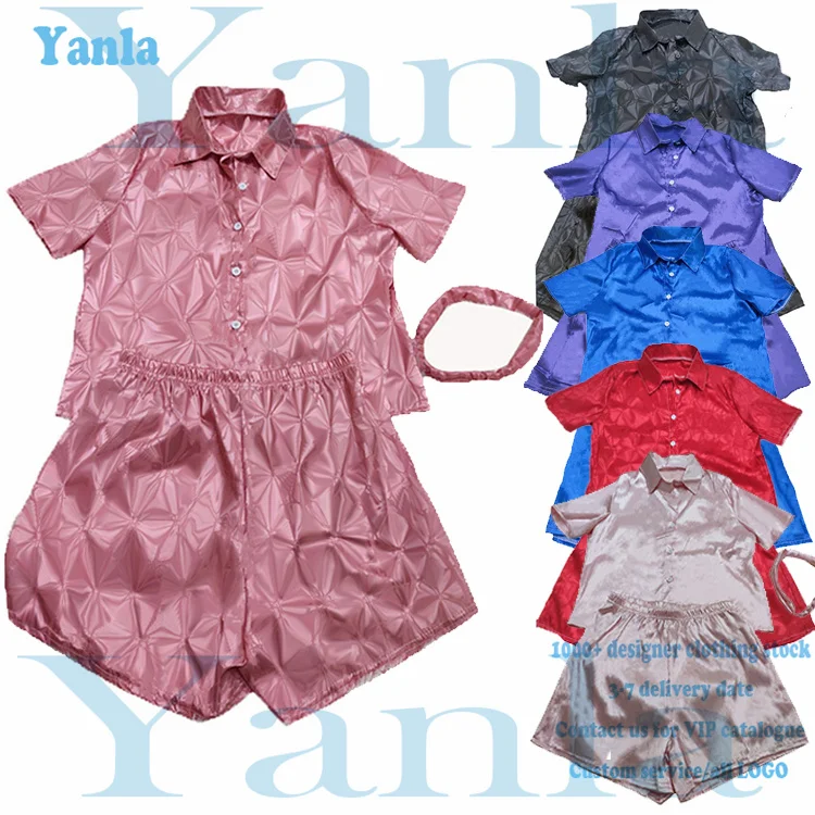 

2021 night wear bathrobe designer headbands silk women's sleepwear pyjamas sets women pajamas