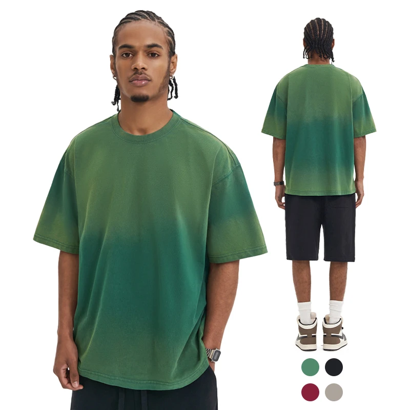 

Plain Blank Vintage Drop Shoulder T-shirts 100% Cotton Heavyweight Tshirts Acid Wash Mens Oversized Plus Size T Shirts