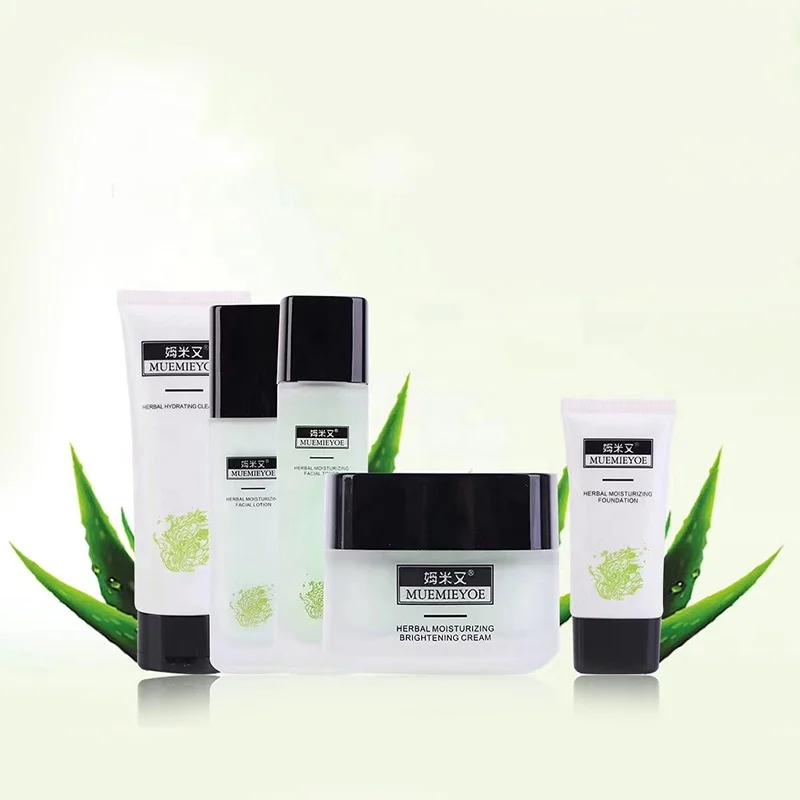 

In stock!!! Total Natural Herbal moisturizing moisturizer skin care whitening cream set skin repairing set for sensitive skin
