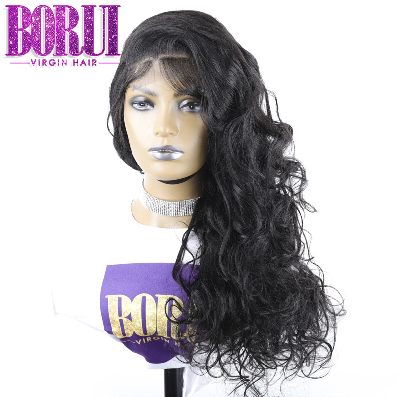 

BORUI HAIR 250% Density 4x4 Transparent Lace Closure Wig Body Wave Natural Hairline 100% Human Virgin Hair Wigs for Black Women