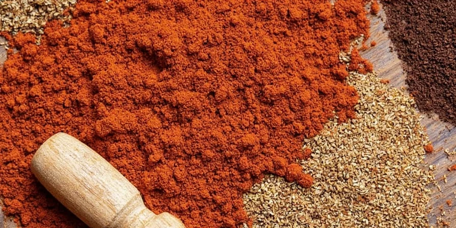 Moroccan spice market filled with vibrant colors and jars of ras el hanout