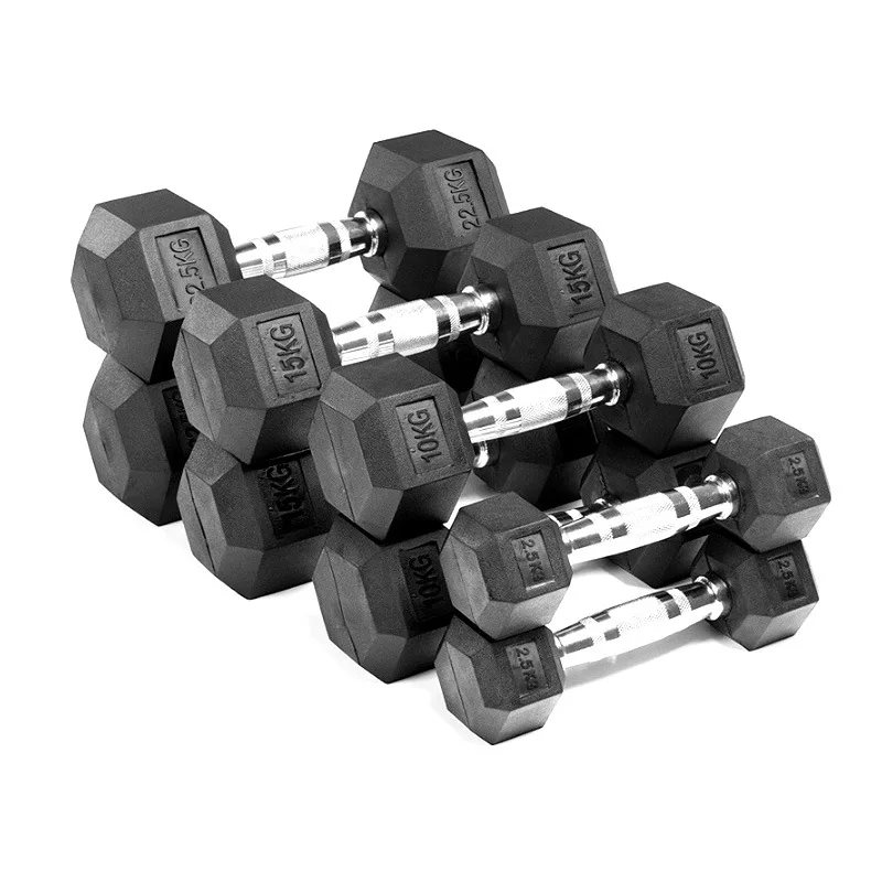 

New Gym Hex Coated Dumbbells Sales Buy Dumbbells Cheap Weights Fitness Gym Equipment With Rack, Black