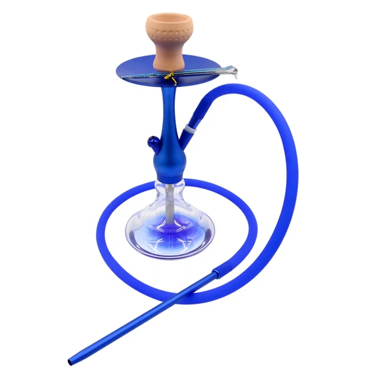 

hot sale cheap small size portable chicha hookah, Red/blue/silver