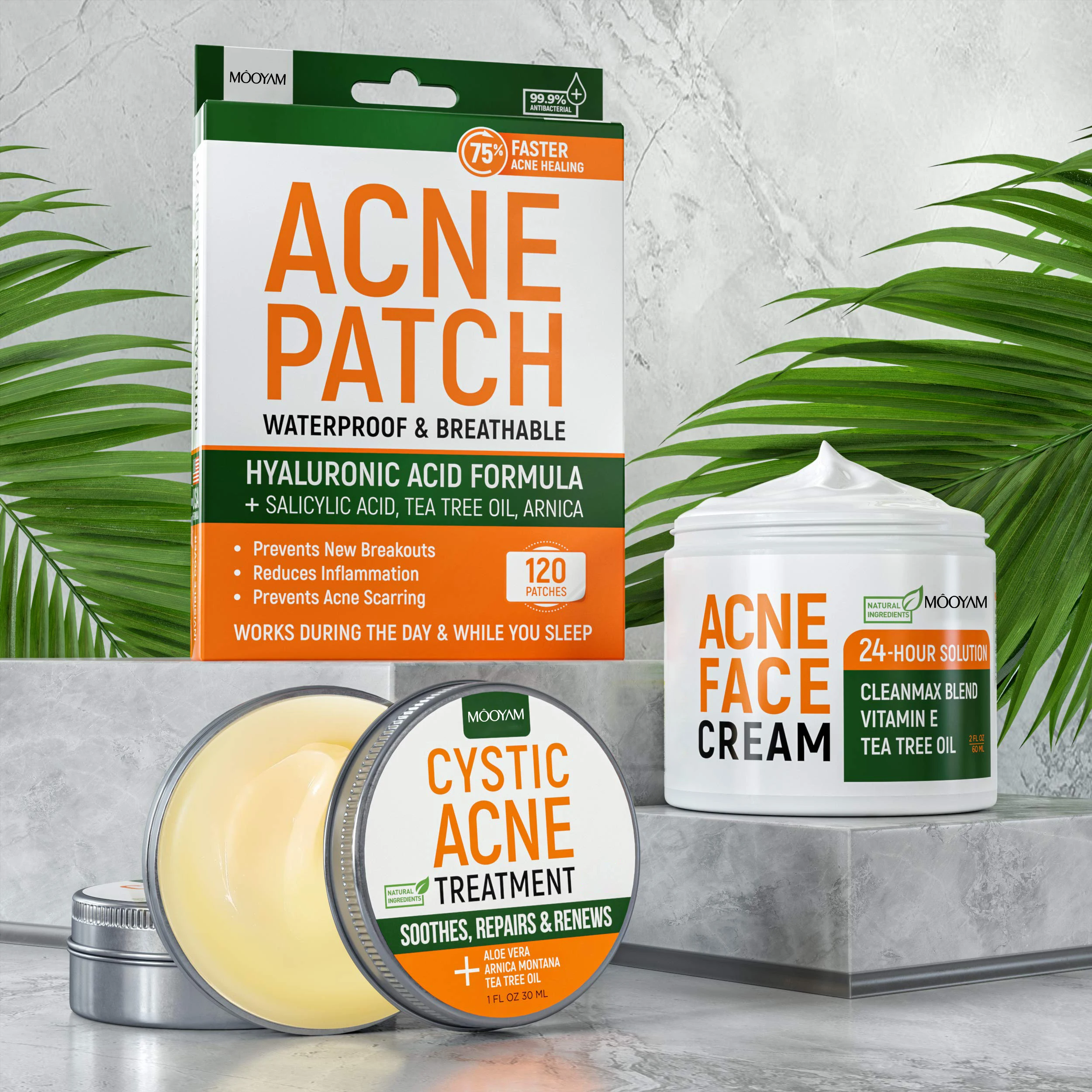 

Wholesale natural organic tea tree oil acne patch private label acne cream scar removal acne cream