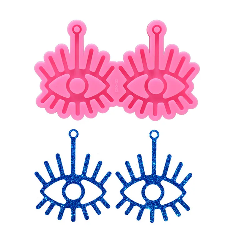 

Y2935 Diy Resin Craft Keychain Mold eye Earring silicone Molds, Random