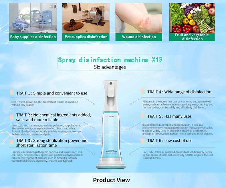 OLANSI منتج جديد home home آلة المياه Hypochlorous حمض المياه مولد