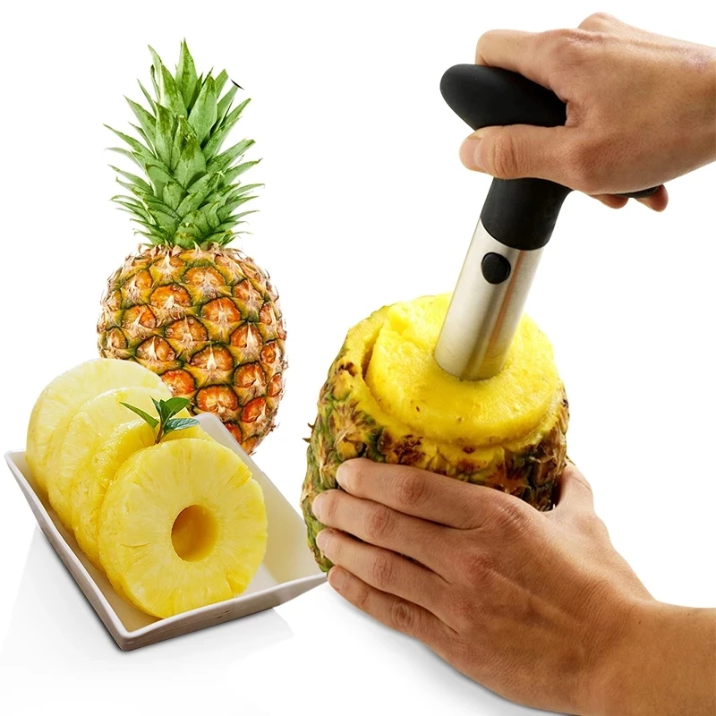 

Z375 Spiral Pineapple Cutting Machine Kitchen Cooking Tools Fruit Knife Slicer Stainless Steel Pineapple Peeler Cutter