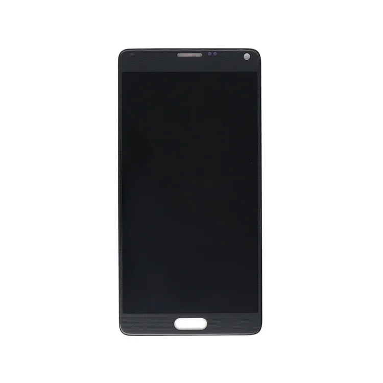 

factory wholesale refurbished mobile phone spare parts full view original OEM touch digitizer screen display for samsung note 4, Black