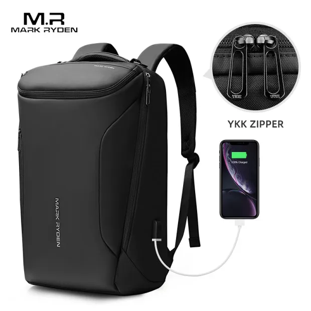

Mark Ryden custom outdoor school travel laptop backpack bag MR9031Y, Black