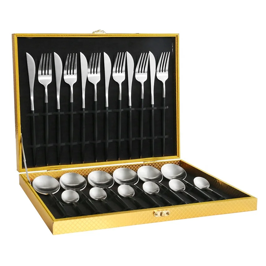 

Rose Gold And Color Cutlery for Wedding Events Oneida White Colourful Flatware Set