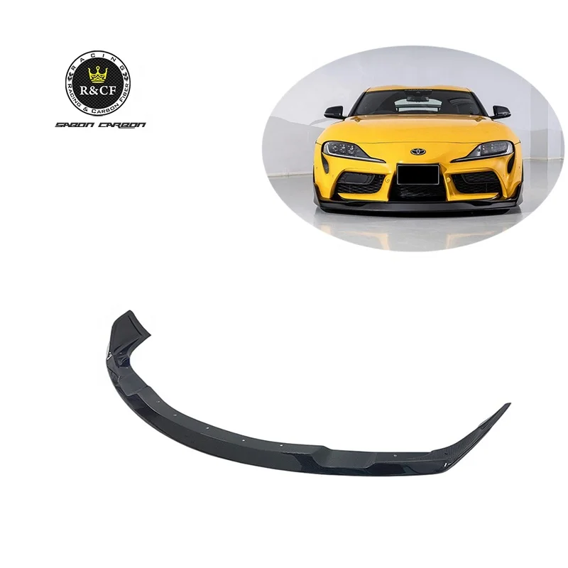 

Carbon Fiber Front Bumper Spoiler Splitter Lip For 2019~20 Toyota Supra A90 A91mk5 Spoiler-40MM TYPE 1