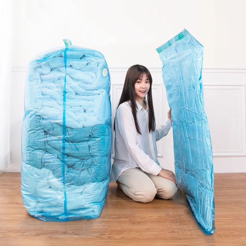 

Big size New Product bag With Pump Lock Space Saver Vacuum Storage Bags, Blue