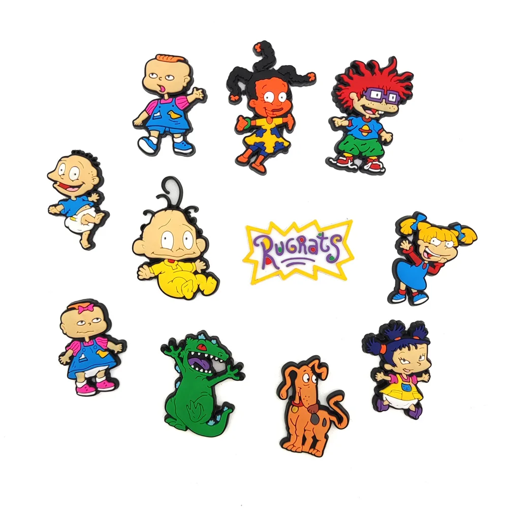 

wholesale RUGRATS PVC Shoe Accessories Shoe Charms jibbit for croc charms kid gift, Picture