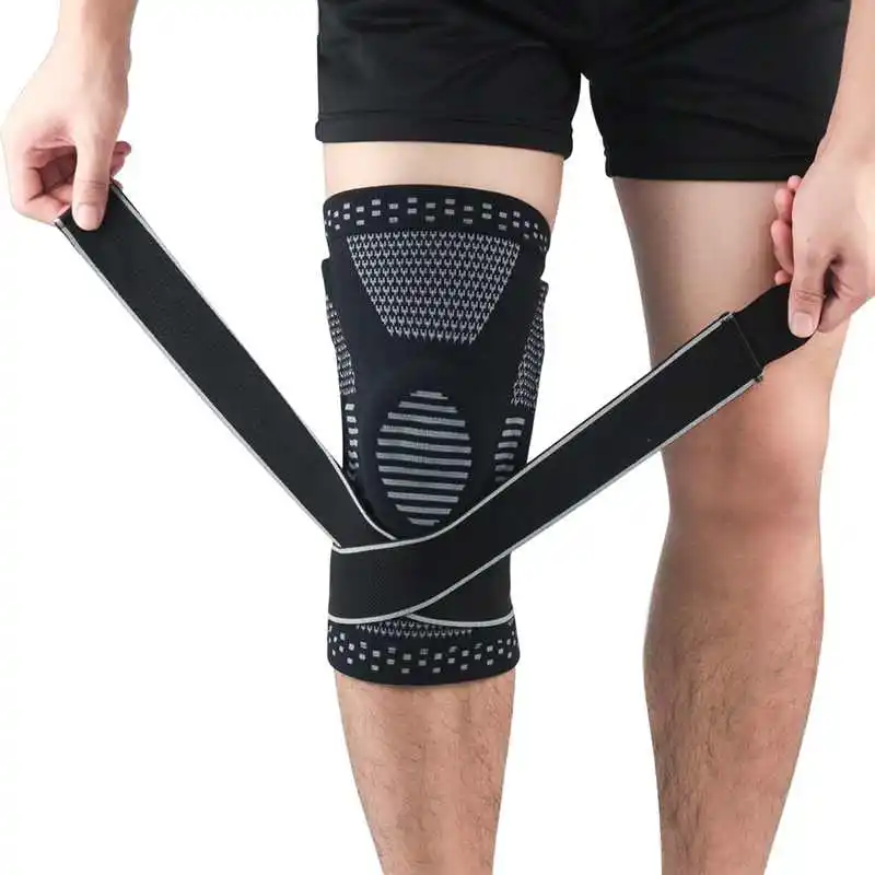 

2021 Hot Sell Sports Knee Compression Support Brace Knee Sleeve for Running, Meniscus Tear, Arthritis, Joint Pain Relief, Gray, black, green,red knee brace