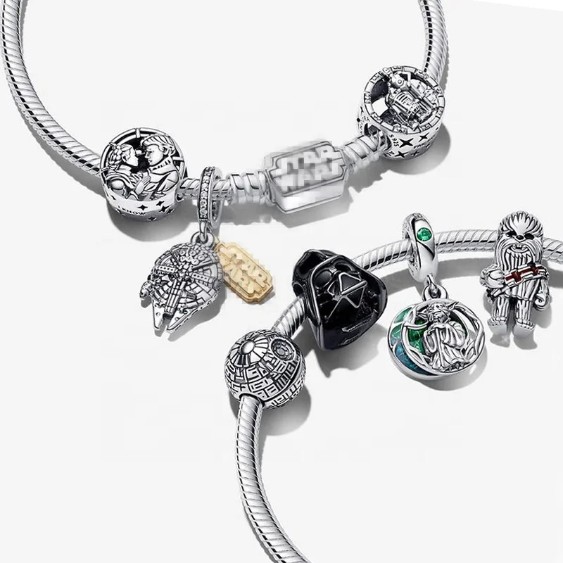 

jewelry crystal charm beads sterling silver luxury rope zodiac stone bracelets bangles for pandoraer woman hommes femme