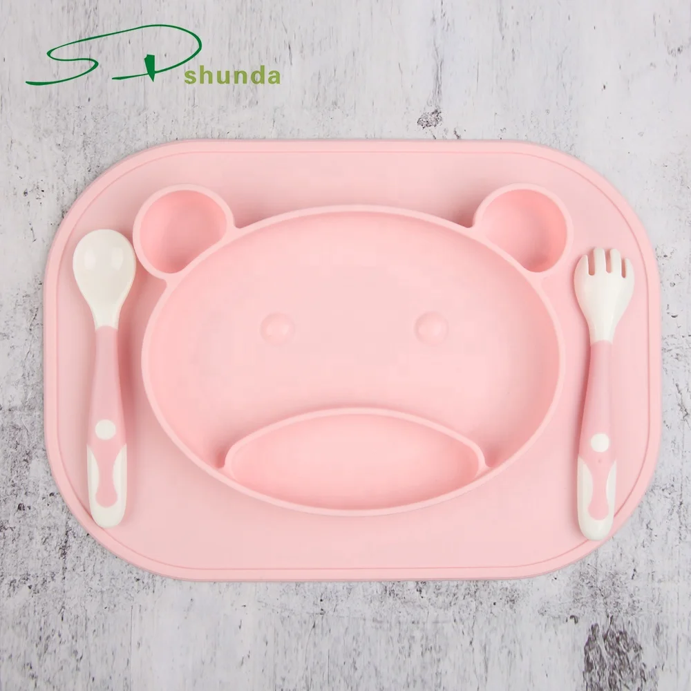 Dishwasher Microwave Safe Bpa Free Non Slip Suction Silicone Divided