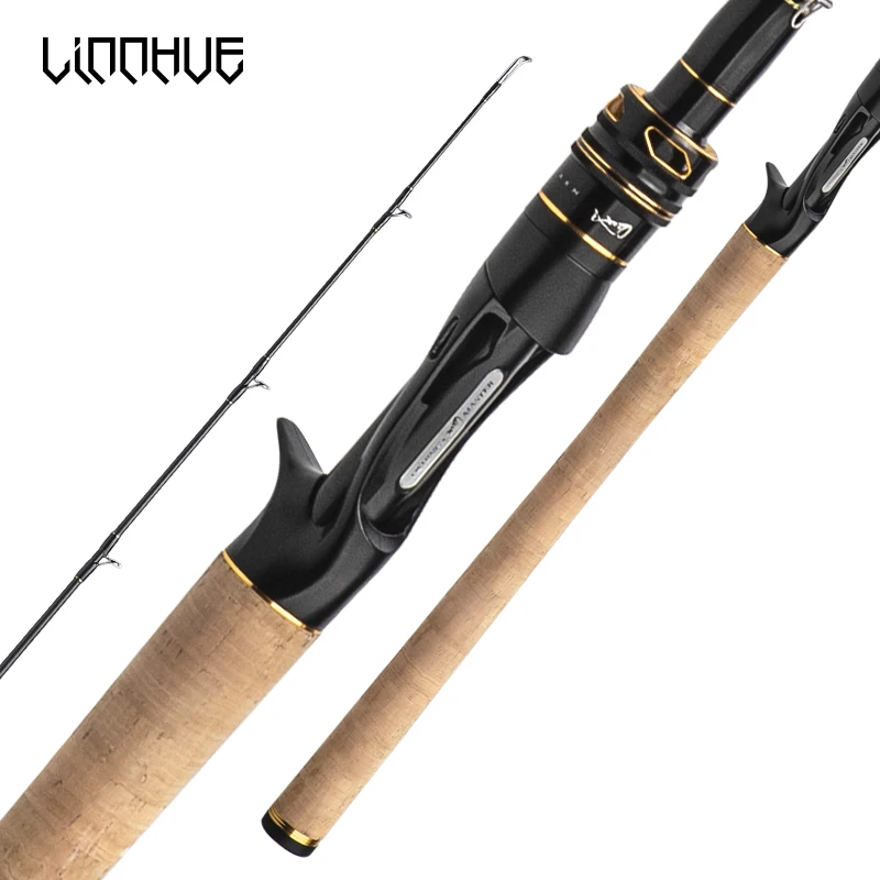 

LINNHUE 2021 New Fishing Rod 2.1M 2 Sections Lightweight Powerful carbon Spinning Rod Baitcasting Rod bait 10g-50g Saltwater