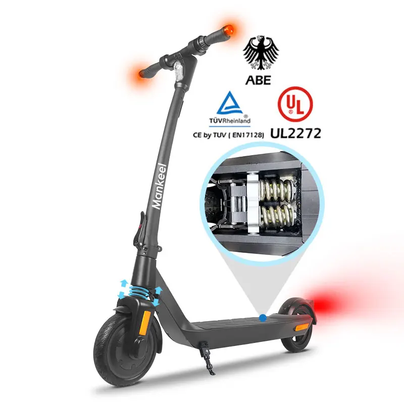 

Factory Wholesale Mankeel Steed Adult E-scooter Like M365 Version 350W 8.5 Inch Folded Electric Kick Scooter for Adults in Stock
