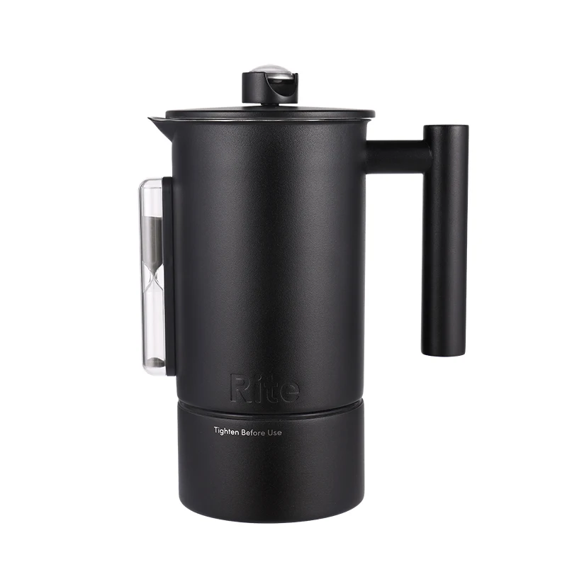 

JO&JUIN Rite French Press Easy-Clean Bottom for No Mess Clean Up 1 L or 34 oz (8 cups) stainless steel french press