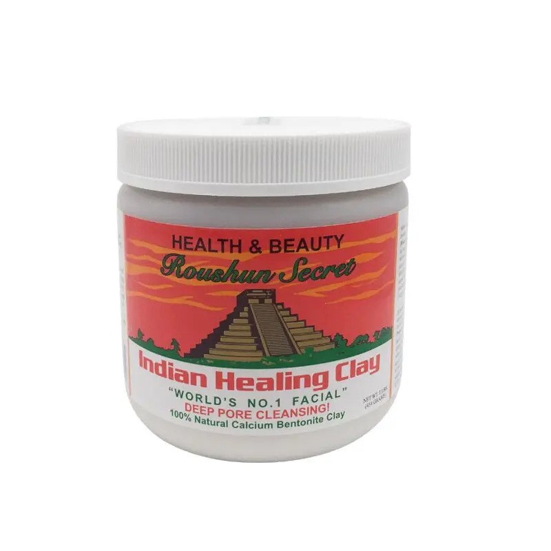 

Roushun indian healing clay facial calcium bentonite claydeep pore cleansing face mask