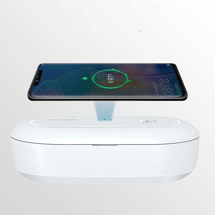 

3 in 1 Multifunctional UV Light Sterilizer Box 10W Fast Charging Wireless Charger For Mobile Phone ,UV Mobile Phone Cleaner