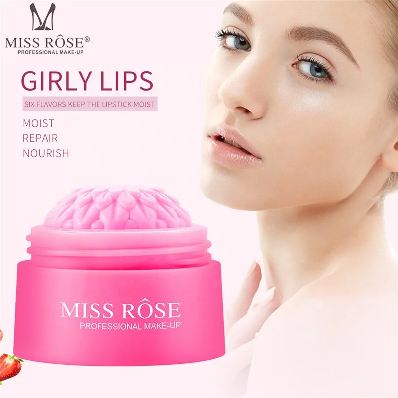 

MISS ROSE Carved Daisy Lip Balm Hydrating Nourishing Six Flavor Moisturizing Lip Balm Creates Full and Plump Lips