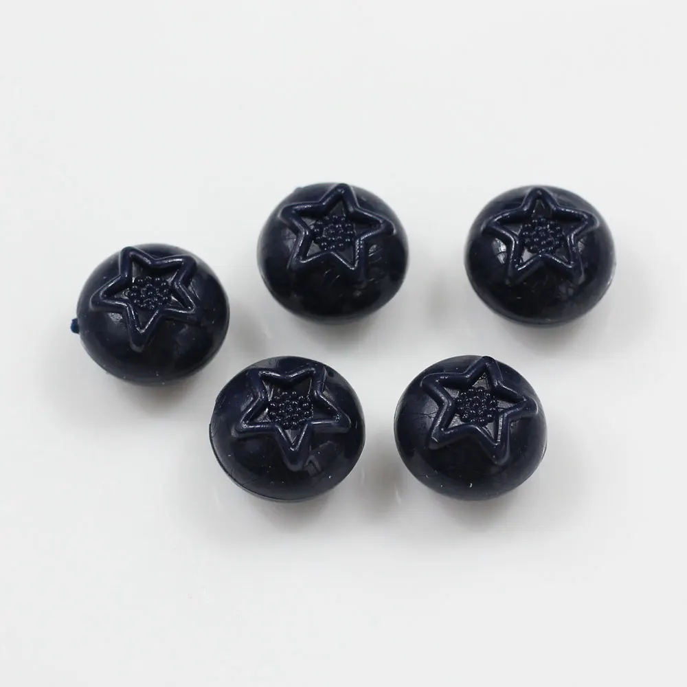 Mini Flat Back Resin Blueberry Cabochons DIY Simulation Food Sweets Deco Parts Fluffy Clear Slime Supplies Accessories