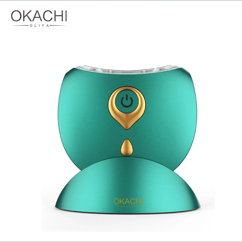 

okachi gliya home use beauty device ems RF led vibration neck wrinkle device for neck wrinkle