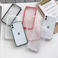 

Amazon Hot Selling Matte Rubber Oil 0.35mm Thin Cover Frosted PC TPU Phone Case For iPhone 11 Release Phone Cases Full Cover