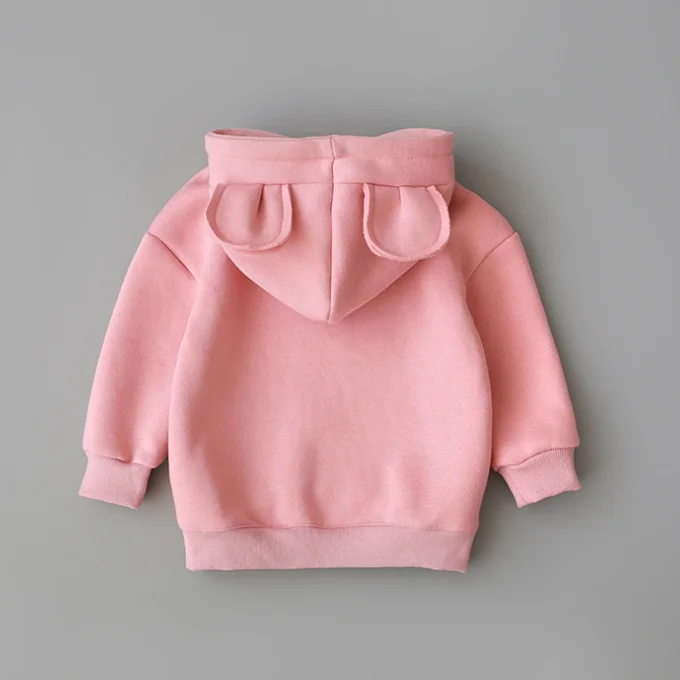 
KS1282 Multi color blank toddler cute bear ears hoodie baby 