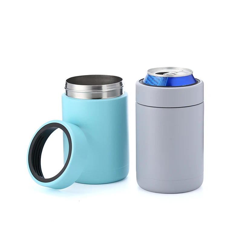 

High Quality Tumblers Stainless Steel Vacuum Insulated Can Cooler with Lid for Outdoor, Customized color