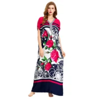 

Designer Printed Floral beach maxi dress ladies Casual modern Islamic Clothing