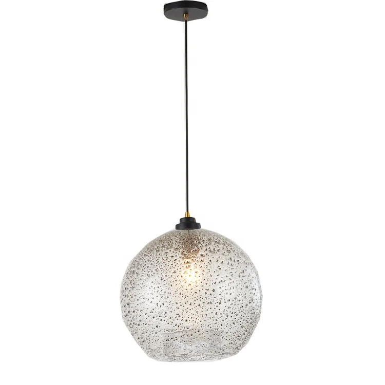 high bright round round ball glass large dome led modern pendant tube light hanging circular light pendant