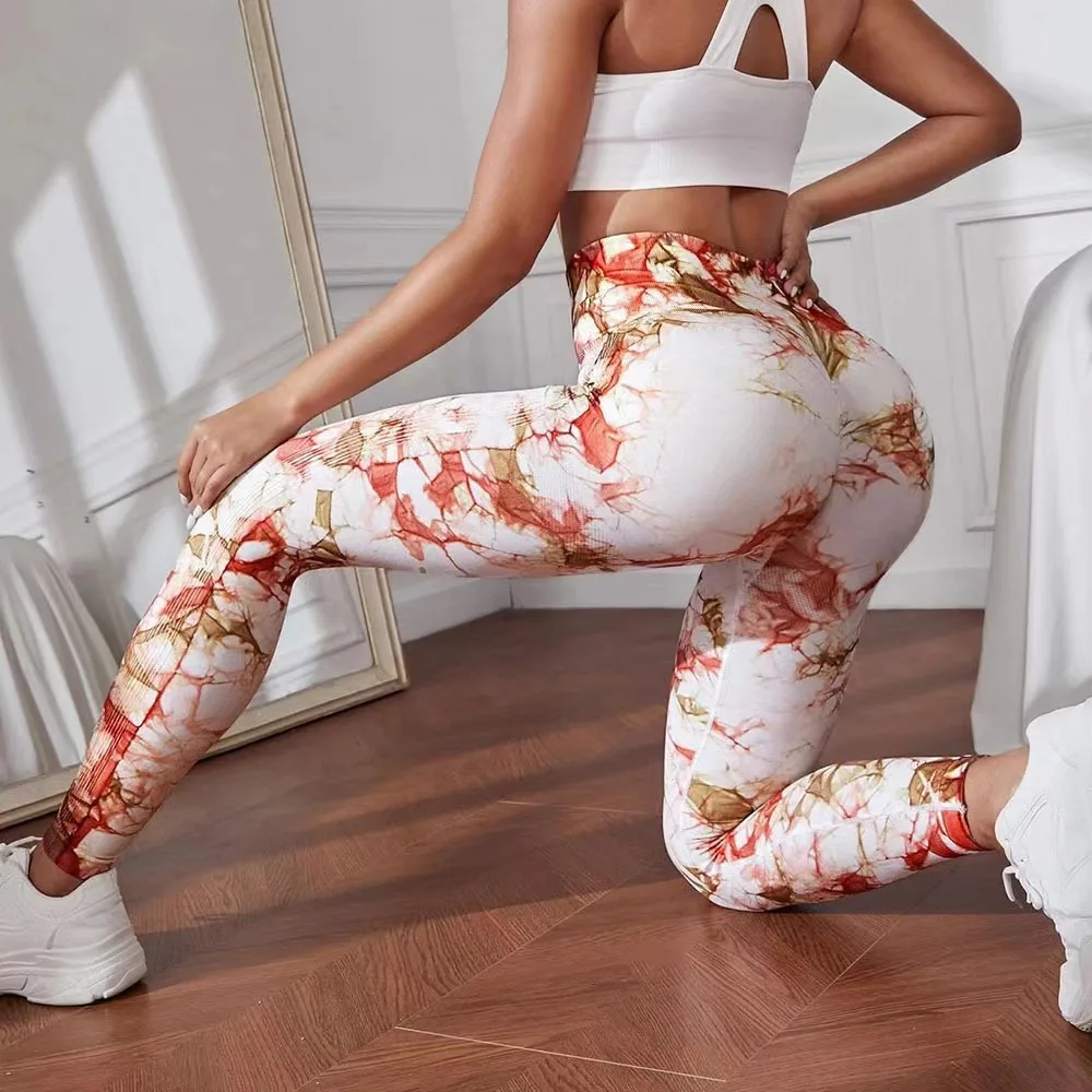 

Oem Odm Ropa Deportiva De Mujer Collant New Fashion Tight Yoga Pant Seamless Gym Tie Dye Leggings For Women