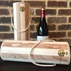 Wine Natural Wood Gift Box Bottle Carrier case Spirits, Liquor, Champagne Decorative & Durable