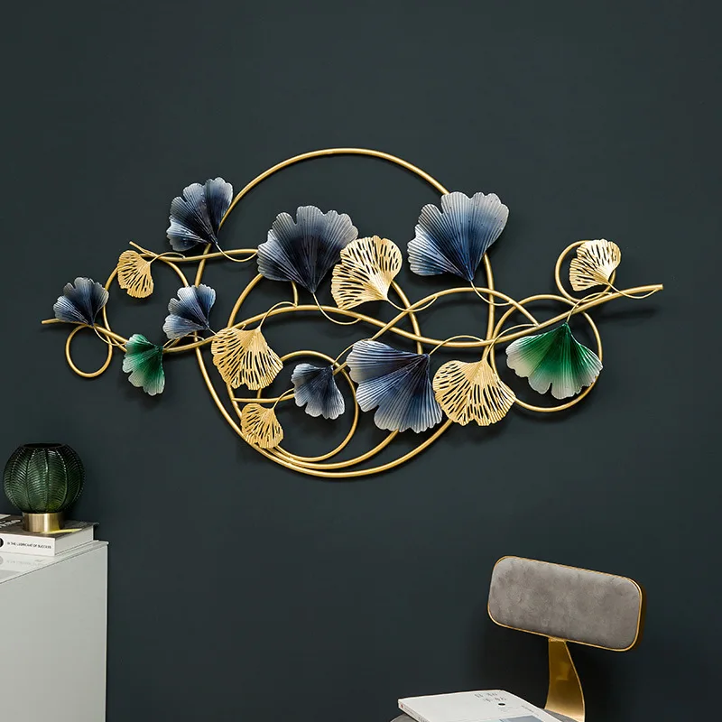 

Modern Hanging Sculpture Circles Flower Metal Wall Art Hanging Handicraft Iron Display Frame Decor Ornaments