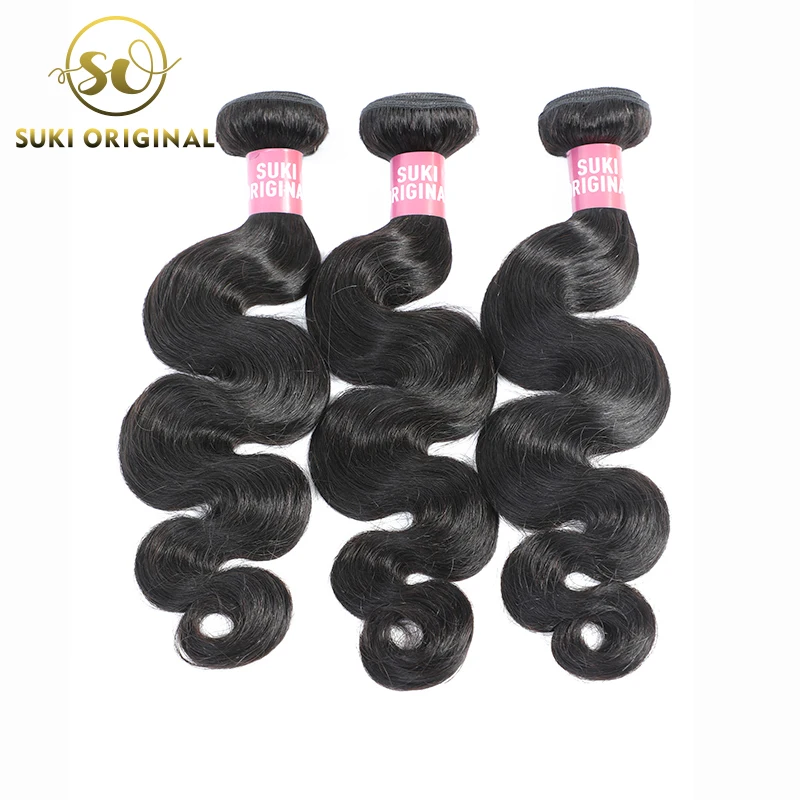 

Virgin Human Hair Bundles Vendors Brazilian Hair Extension Thick Weaves Weaving Raw Body Wave Remy Hair Double Drawn