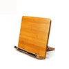 Adjustable Foldable Folding Recipe Table Natural Bamboo Cook Wooden Cookbook Reading Laptop Book Holder Stand For Reading