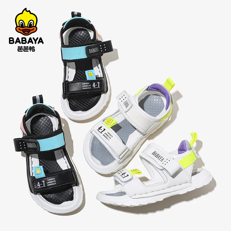 

36267 2021 Color matching fashion sport comfortable kids sandals boys, Picture