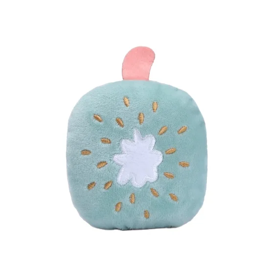 

Hot selling fruit shape stuffed plush squeaky durable chew toys for dog