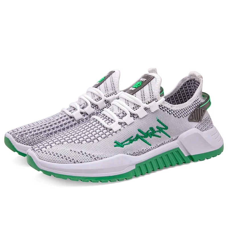 

2022 new design hot sports shoes breathable mesh shoes for men, 3 colors