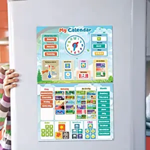 My First Daily Calendar For Kids Magnetic Educational Toy For Toddlers ...
