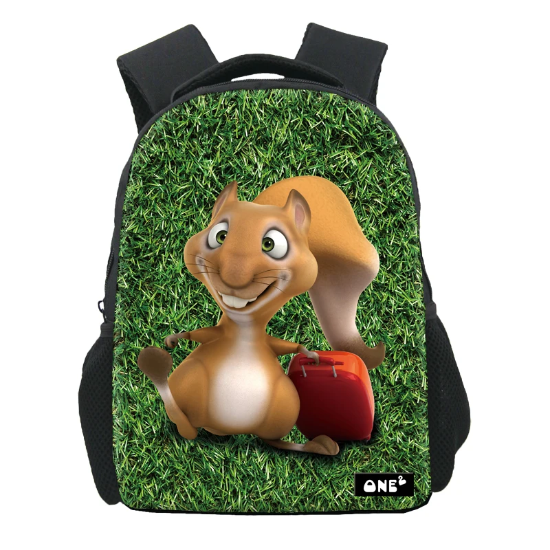 

Squirrel print manufactuer school bags with comfortable padded large capacity lightweight school bag fashion, Customized