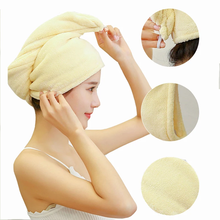 hair drying towel turban