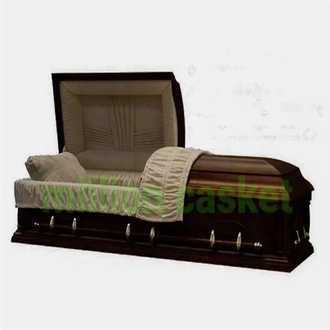 
Pecan wood coffin/casket funeral carton package 