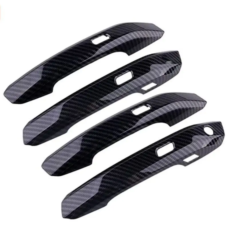 

carbon fiber car door handle bowl cover trim for audi q5 a4 a5 b9 sq5 s4 s5 2017 2018 2019 2020 2021 2022 2023 styling trim rs